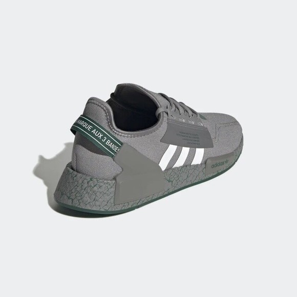 MENS Adidas Originals NMD R1 V2  Shoes Crackled - Gray Collegiate Green GZ6551 main image 8